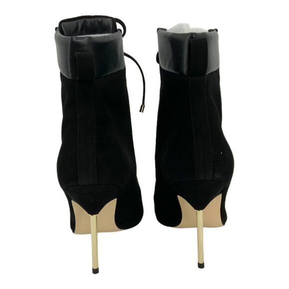 Good American Scandal Lace Up High Heel Booties Black Size 8 NWT $275 MSRP - Picture 6 of 8